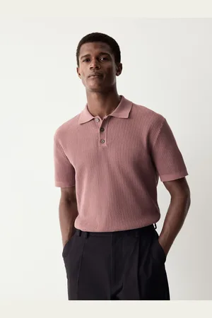 Next Normal pasform 100% Bomuld Kortærmet Strik Textured Rib Polo-skjorter2X-Large