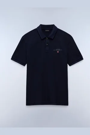 Napapijri Blue 100% Cotton Elbas Short Sleeve Polo ShirtM