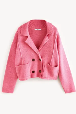 Next Smart Collared Knitted Blazer Cardigan Jacket with WoolXL almindelig
