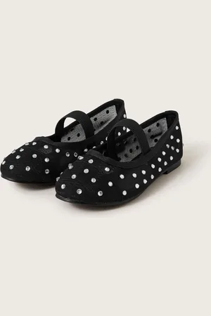 Monsoon Diamante Mesh Ballet Flats