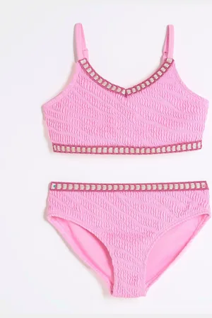 River Island Girls Blanket Stitch Bikini5 - 6 år (110 - 116cm)