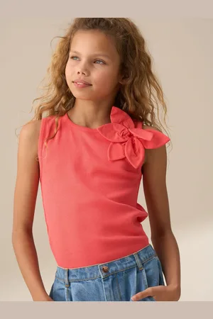 Angel & Rocket Jenny Coral Corsage 100% Cotton Vest110116cm