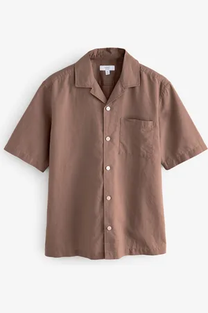 Next Cotton Linen Blend Short Sleeve Shirt5XL