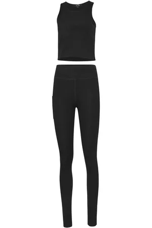 Long Tall Sally Active Ribbed Vest and Leggings Set38høj