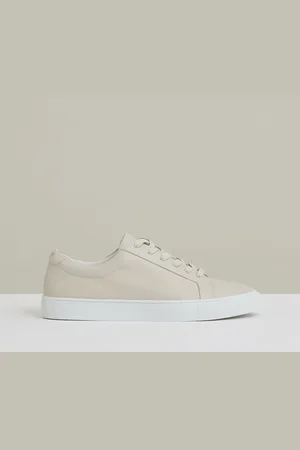 Reiss Luca Tumbled-Leather Low-Top Trainersuk9eu43