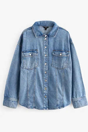 Next Seam Front Denim Shirt38 Høj