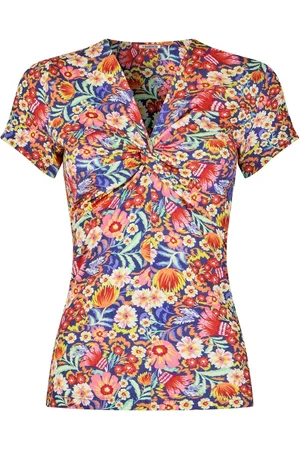 Joe Browns Bright Floral Knotted Twist Front Jersey Top40