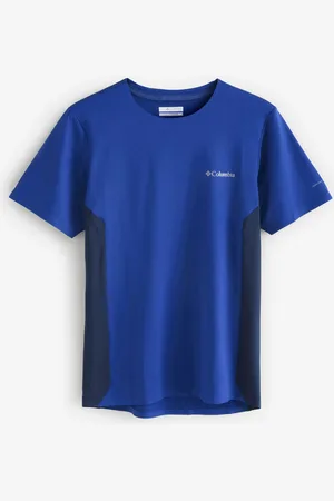 Columbia Blue Three Pitch Short Sleeve Crew T-Shirtmedium