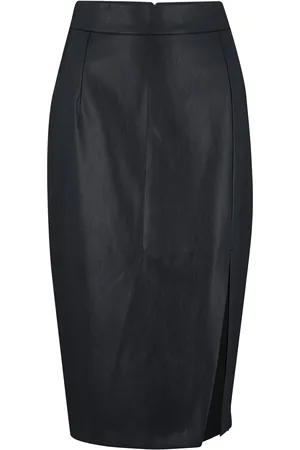 Pour Moi Elise Faux Leather Midi Pencil Skirt44