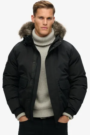 Superdry Everest Faux Fur Bomber Coat JakkeXL