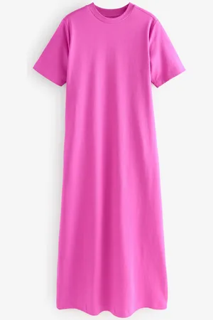 Next Heavyweight Short Sleeve Crew Neck Maxi T-Shirt Dress52