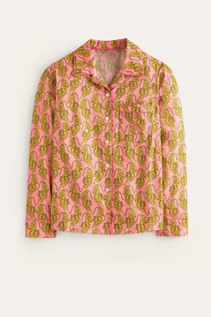 Boden 100% Bomuld Satin Pyjamas Skjorter38