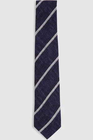 Reiss Maestro Striped Wool Melange SlipsEN
