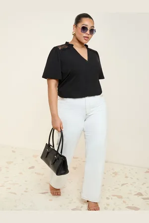 Friends Like These Kortærmet Blouse Notch Neck Bluse52