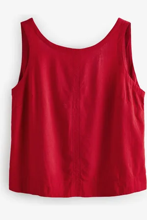 Next Shell Vest Top With Linen32 Petite