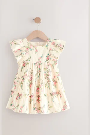Next Printed Broderie 100% Cotton Dress (3mths-8yrs)3 - 6 måneder (62 - 68cm)