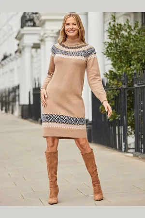 Sosandar Fair Isle Knitted Shift Dress44