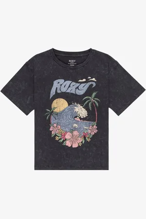 Roxy Gone To California Graphic Logo 100% Organic Cotton T-Shirt140146cm