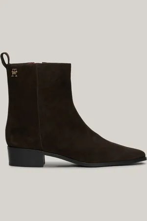Tommy Hilfiger Low Cowboy Flade sko Ruskind Brun Støvler