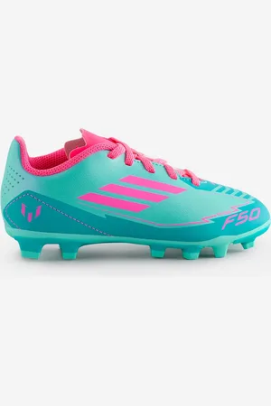 adidas Kids F50 Club Messi Firm/Blue -Ground Bootsuk1eu33