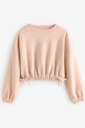 Next Textured Ruche Hem Long Sleeve T-Shirt (3-16yrs)16 år (176cm)