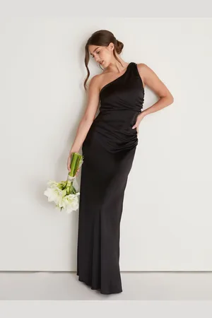 Six Stories En Skulder Satin Ruched Brudepige Kjole42