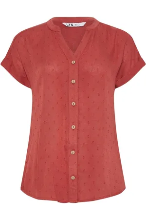 Long Tall Sally Grown On Sleeve Dobby Shirt42høj