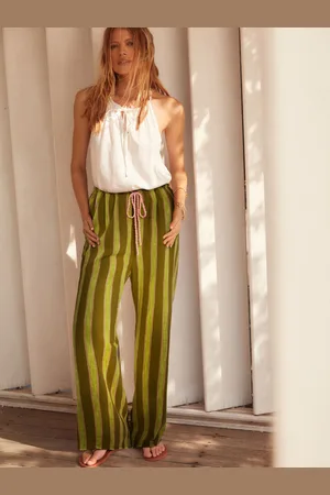Next Double Cloth Wide Leg 100% Cotton Trousers34 Petite