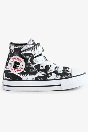 Converse Infant Chuck Taylor Dinosaur Print 1V Easy On Trainersuk8eu255