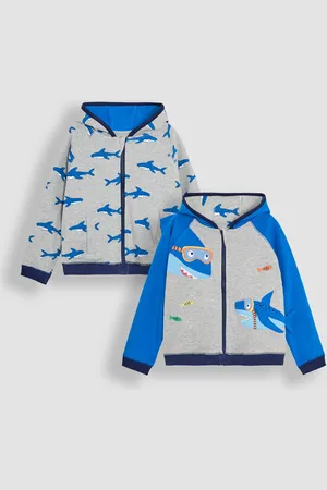 JoJo Maman Bébé Appliqué Reversible Hoodie9298cm