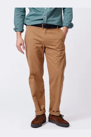 Aubin Ormsby Selvedge 100% Cotton Brown Chinos36r