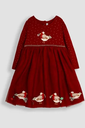JoJo Maman Bébé Appliqué Tulle Party Dress12 - 18 måneder (80 - 86cm)