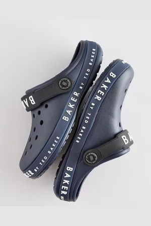 Ted Baker Boys Navy Clog Slippers