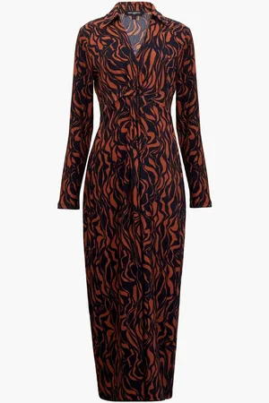French Connection Zaria Textured Midi Dresssmall