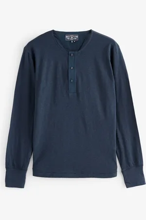 Superdry Merchant Grandad Jersey 100% Bomuld TopX-Large