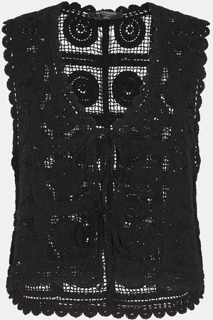 Accessorize Crochet Lace Waistcoatmedium
