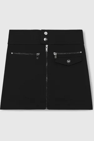 Reiss Poppie Piqué Zip-Detail Mini Skirt7 - 8 år (122 - 128cm)