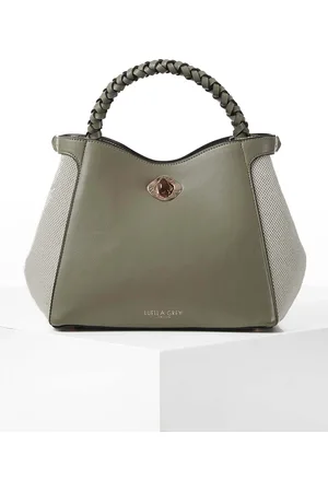 Luella Grey Kate Woven Handle Cross-Body Brown Bagen