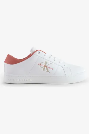 Calvin Klein Classic Cupsole Low Lace-Up Leather Trainersuk10eu44