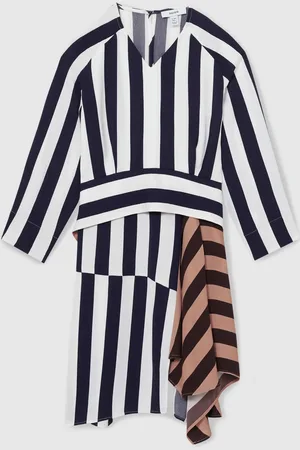 Reiss Nola Stripe-Print Handkerchief Dress152158cm
