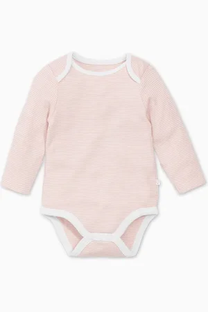 Mori Organic Cotton & Bamboo Long Sleeve Envelope Neckline Bodysuit1.5 - 2 år (86 - 92cm)