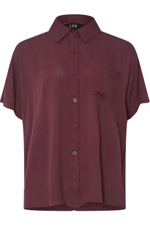 Long Tall Sally Crinkle Short Sleeve 100% Cotton Shirt44høj