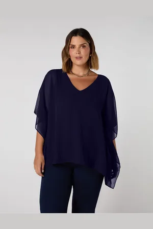 Live Unlimited London Curve Chiffon Overlay Top46