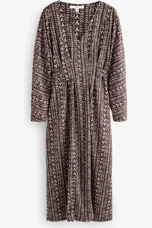 Next V-Neck Belted Jersey Midi Shirt Dress48 Høj