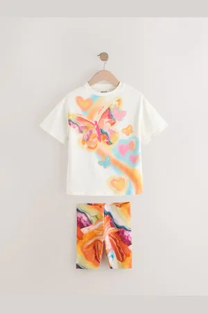Next Oversized 100% bomuld T-shirt og cykelshorts Sæt (3-16år)12 år (152cm)