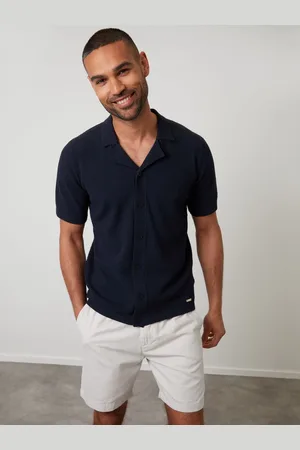 Threadbare Textured Revere Collar Knitted ShirtMiddel