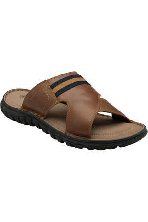 Lotus Leather Mule Sandals