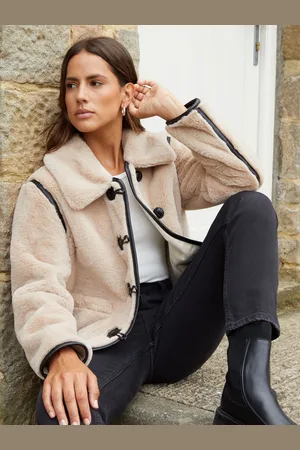 Threadbare Imiteret pels frakke38