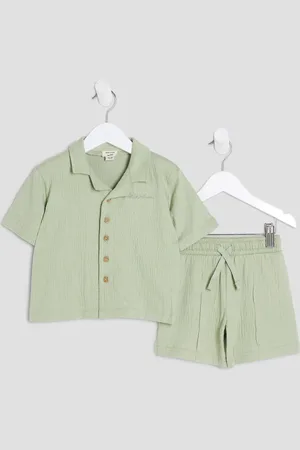 River Island Boys Textured Revere Shirt Set104110cm