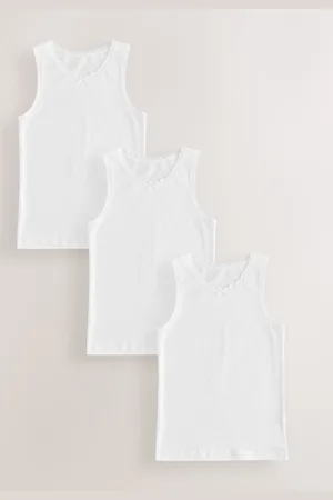 Next Hvid vest med blonder (1.5-16år)9298cm